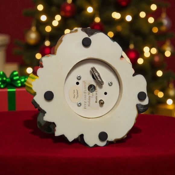 Fitz and Floyd Toyland Santa Musical Figurine in Original Box - Picture 11 of 11